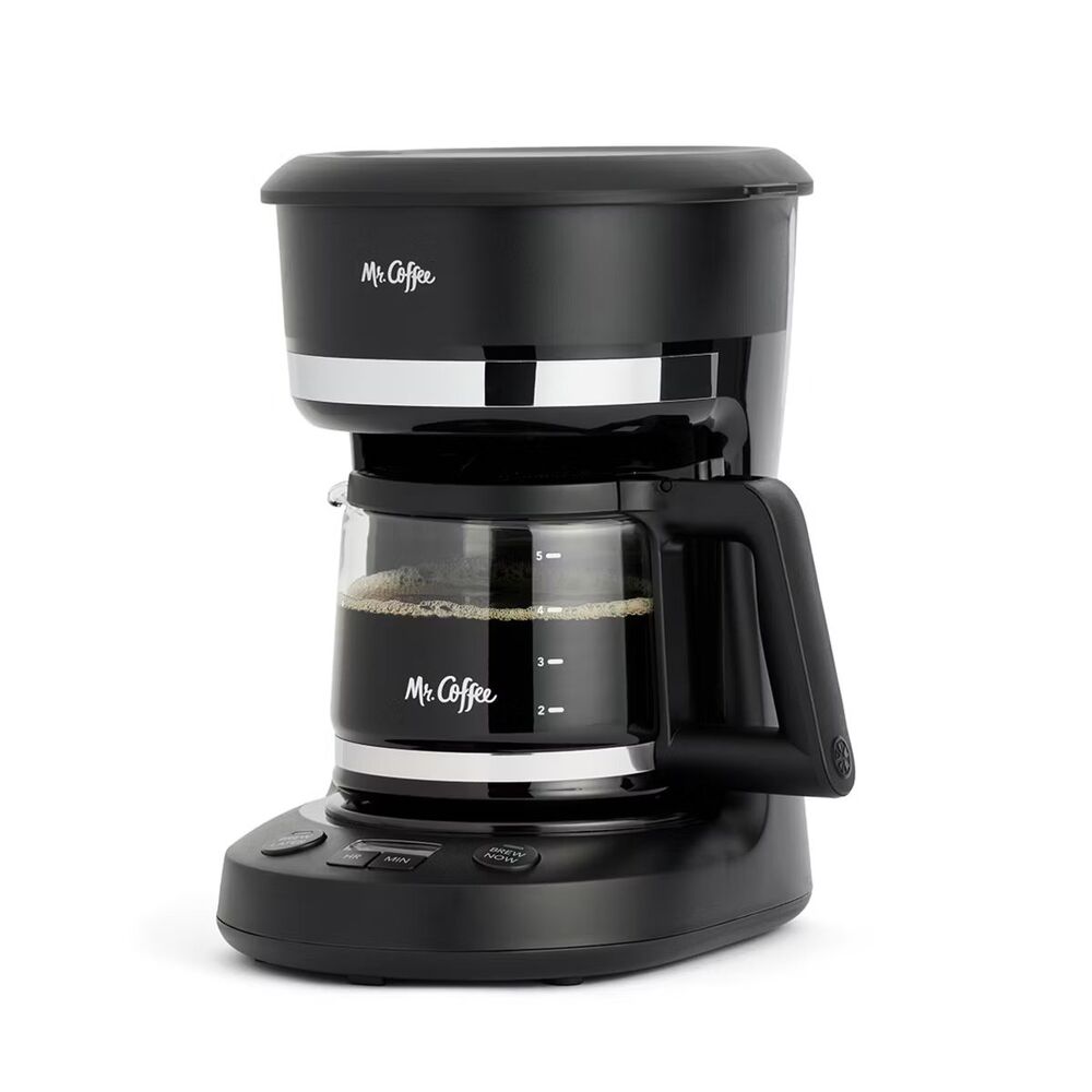 Mr Coffee 5 Cup Mini Brew Coffee Maker Black BVMC-PC05BL2 New Open Box